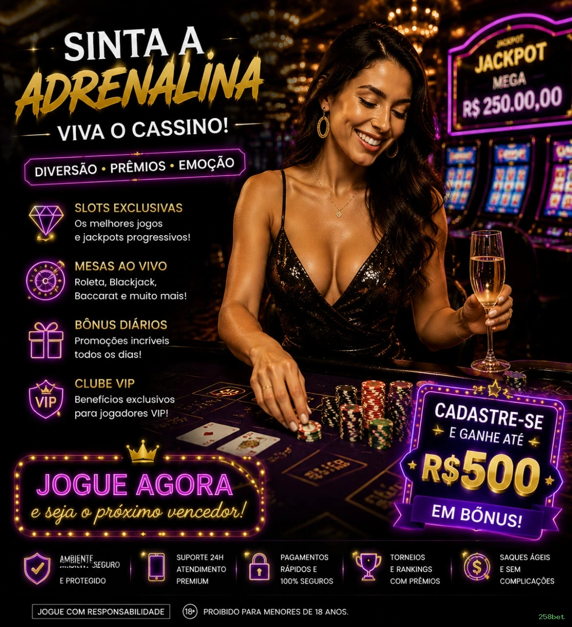 Coleção Premium de Slots 258bet - NetEnt, Pragmatic Play, Evolution